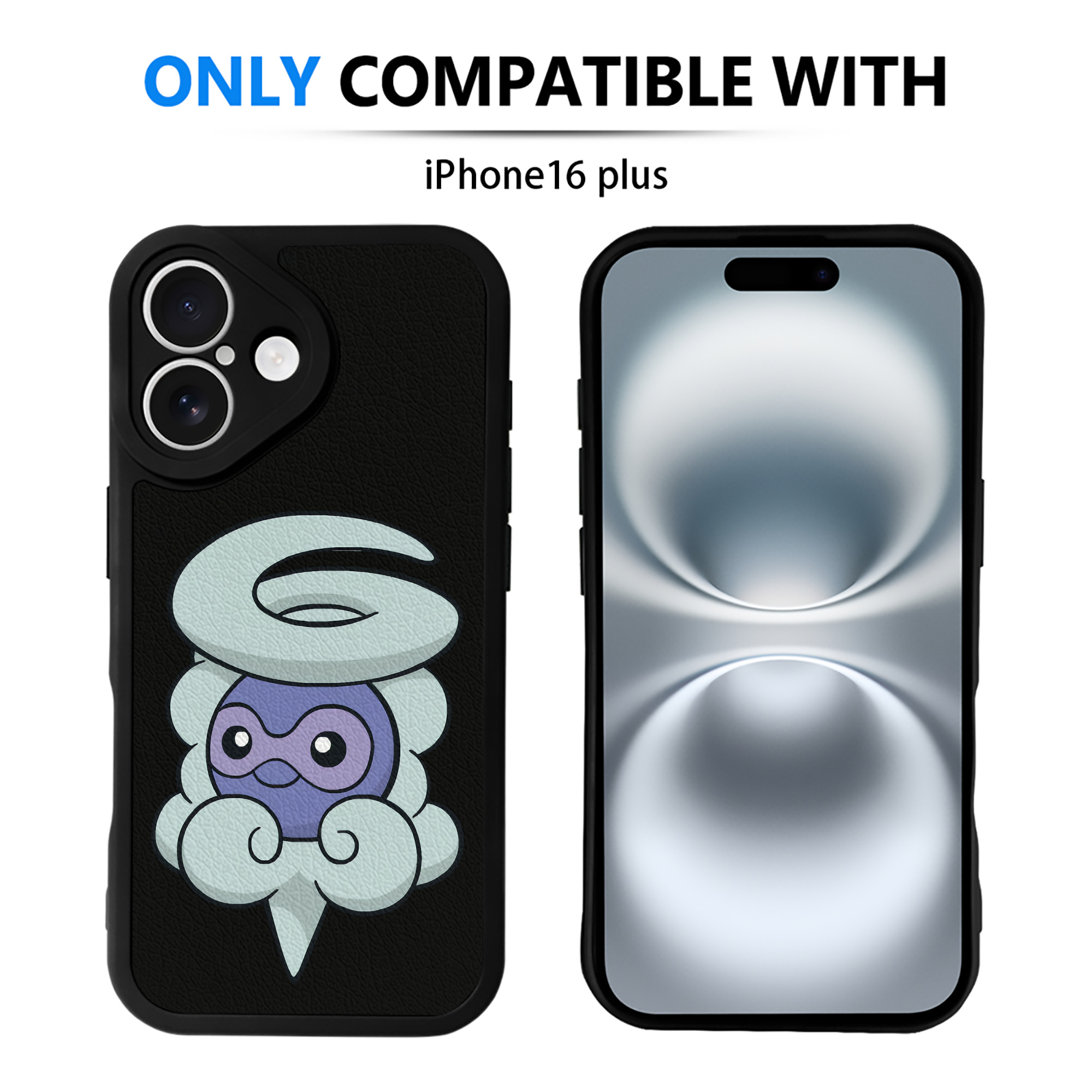（画像用） ポケットモンスター Pokémon 【iPhone 16シリーズ対応】シリコンスマホケース（レザー調） 材質：シリコン